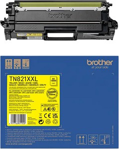 Тонер касета Brother TN-821XXLY Yellow - 12000 страници