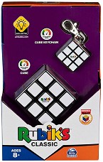 Кубче на Рубик с ключодържател - Логически пъзел с 3 редици — Rubik's 6064011