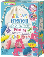 Оцвети сам спортна торба - 4M - Творчески комплект от серията Kidz Maker — 4M-04788