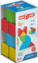 Магнитен конструктор - Geomag - 24 части, от серията Magicube — 044