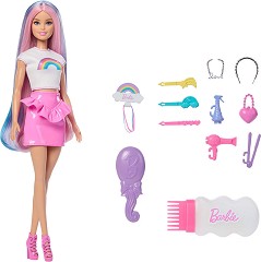 Кукла Барби с шарена коса - Mattel - На тема Barbie — JJP07