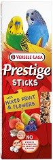 Крекери за вълнисти папагали VERSELE LAGA Sticks - 2 × 30 г, с плодове и цветя, от серията Prestige