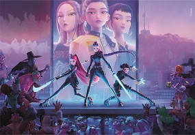 KPOP Demon Hunters - Пъзел от 1000 части — Clementoni 37121