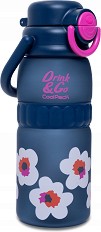 Детска пластмасова бутилка Cool Pack Sphera - С вместимост 740 ml от серията Flores Nina — Z32915