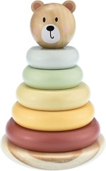 Дървена низанка Мече - Tooky Toy — TKF004N