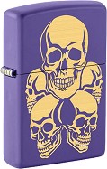   Zippo Skulls Purple Matt - 