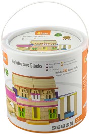 Детски дървен конструктор - Viga Toys - От 250 части — 50956
