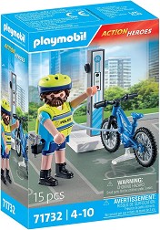 Playmobil Action Heroes - Полицейски велопатрул — 71732