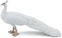 Фигурка на бял паун - Papo - От серията Животните във фермата — 51192