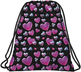 Спортна торба BackUp A 32 - От серията Glitter Hearts — 711749