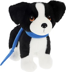 Плюшено бордър коли на каишка - Keel Toys - С височина 23 cm, от серията Keeleco — SE3809