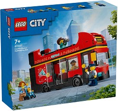 LEGO City - Червен двуетажен автобус за обиколка - Детски конструктор — 60407