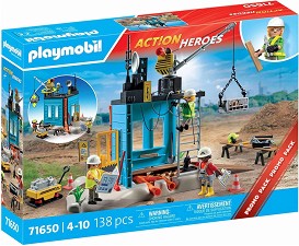 Playmobil Action Heroes - Строителна площадка — 71650