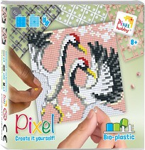 Мозайка с пиксели Жерави - Pixelhobby - Творчески комплект — 44037