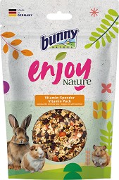 Храна за гризачи, декоративни и мини зайчета bunny Nature Vitamin Pack - 90 г, зеленчуков микс с червено цвекло, от серията Enjoy Nature