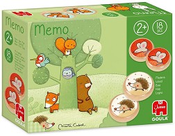 Животните в гората - Дървена мемо игра — Goula 53435