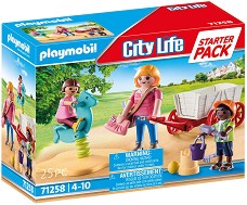 Playmobil City Life - Детски учител с ръчна количка - Стартов пакет — 71258