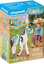 Playmobil Horses of Waterfall - Ели и кончето Саудъст — 71358