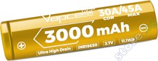  3.7 V 18650 U30 -  Li-Ion (18650) 3000 mAh - 