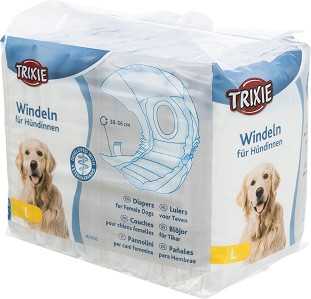 Пелени за женски кучета Trixie L - 12 броя, от 38 до 56 см