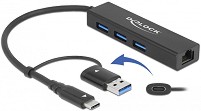 USB  DeLock - 3  (3 x USB-A 3.2 Gen 1) - 