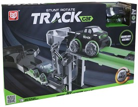 Писта с естакада и количка със светещи гуми Stunt Rotate Track — 2112B0198