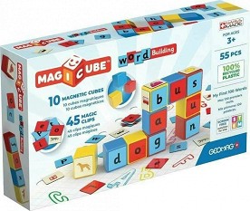 Магнитен конструктор Geomag - Съставяне на думи - От 55 части