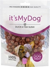 Лакомства за кучета its My Dog Sushi - 85 г, с патешко и риба