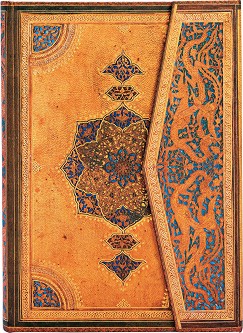 Тефтер Paperblanks Safavid - 18 × 23 см, с широки редове от колекцията Safavid Binding Art