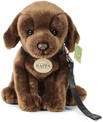 Еко плюшено куче кафяв Лабрадор с каишка - Rappa - С височина 25 cm — 230149