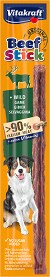 Лакомство за кучета Vitakraft - 12 г, с дивеч, от серията Beef Stick Original