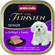 Пастет за кучета Animonda Vom Feinsten Senior - 150 г, с птиче и агнешко, над 7 години