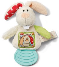 Чесалка за зъби Заекът Тили - NICI - С мека играчка, от серията My first NICI, 6+ м — 35946
