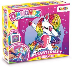 Диамантен гоблен еднорог - Craze - Творчески комплект от серията Diamondz — 47859