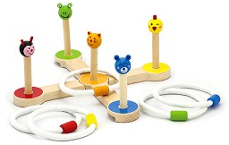 Рингове и мишени - Дървена състезателна игра — Viga Toys 50174