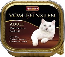 Пастет за котки Animonda Vom Feinsten Adult - 100 г, с мултикоктейл от месо, от 1 до 6 години