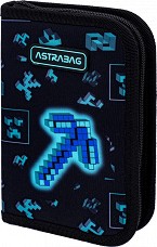 Несесер с ученически пособия - Astra S.A. - С 1 отделение от серията Тъмен Пиксел