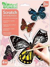 Нарисувай сам скреч стикери Пеперуди - Avenir - Творчески комплект от серията Natural Creation — CH232076