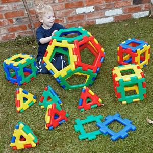 Конструктор Polydron - Платонови тела - От 52 части — 70-7056