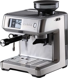 Еспресо машина Ariete ESPRESSO METAL PRO 1312/10, 1600W, 15 bar, 2 л, Тъчскрийн, Вградена мелачка с 11 степени, Неръждаема стомана, Инокс