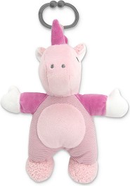 Мека играчка за закачване Еднорог - Lorelli - С дрънкалка — 10191380007
