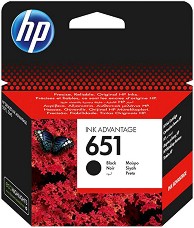 Касета с мастило за принтер HP 651 Black - 600 страници