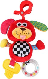 Мека играчка Кученце Bondigo Wiggle&Giggle Jungle Pals - С гризалка и дрънкалка — BP1223