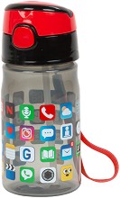 Детска пластмасова бутилка Derform Icons - С вместимост 330 ml — 97586