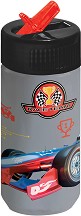 Детска пластмасова бутилка Derform - С вместимост 330 ml от серията Race Team — 97531