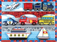 Превозни средства - Дървен пъзел от 8 части — Melissa & Doug 725