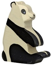 Дървена фигурка на панда - Holztiger — 80191