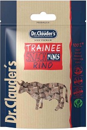 Лакомства за кучета и котки Dr.Clauder's Minis - 50 г, с говеждо, от серията Trainee Snack