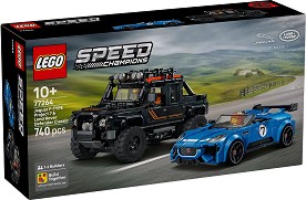 LEGO Speed Champions - Jaguar Project 7 и Land Rover Defender - Детски конструктор — 77264