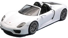 Метална количка Porsche 918 Spyder - Bburago - С отварящи се врати и мащаб 1:24 — 18-21076